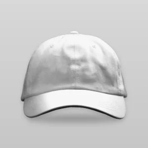Casquette blanche à personnaliser, vue de face