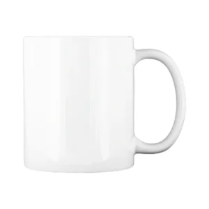 Tasse blanche vierge à personnaliser